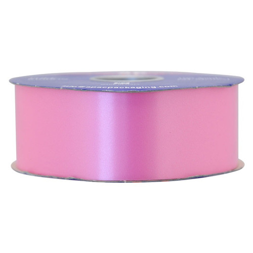 50mm Plain Poly Ribbon - Pink (Rose) Premium