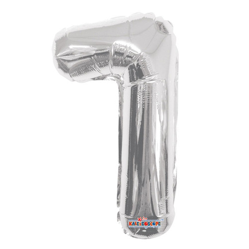 Foil Number Balloon (14") - 1 Silver