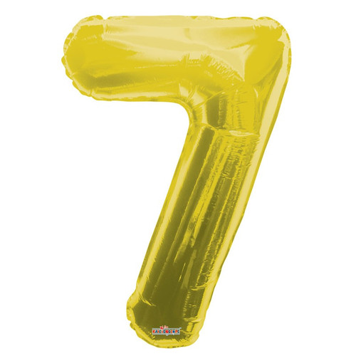 Foil Number Balloon (34") - 7 Gold