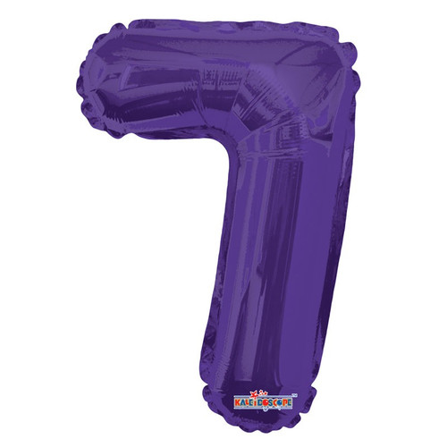 Foil Number Balloon (14") - 7 Purple