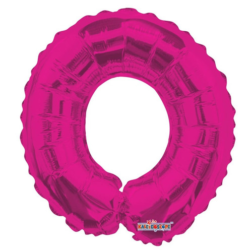 Foil Number Balloon (14") - 0 Pink Hot