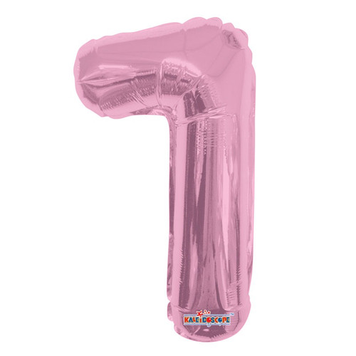 Foil Number Balloon (14") - 1 Pink Light