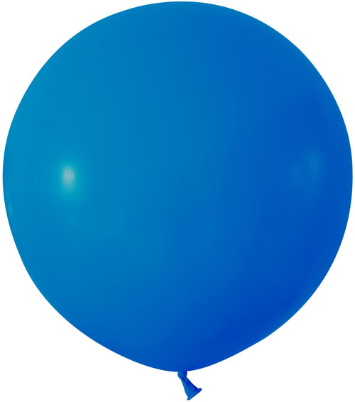 Latex Balloons - Plain Blue (24") Round Jumbo