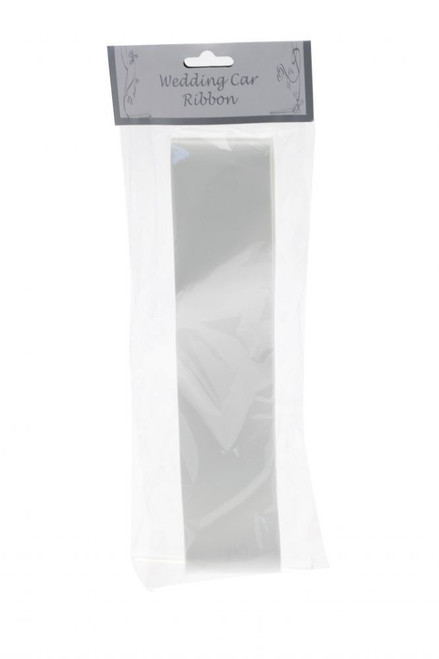50mm Car Ribbon - White