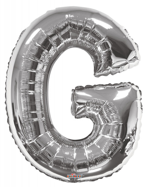 Foil Letter Balloon (34") - G - Silver