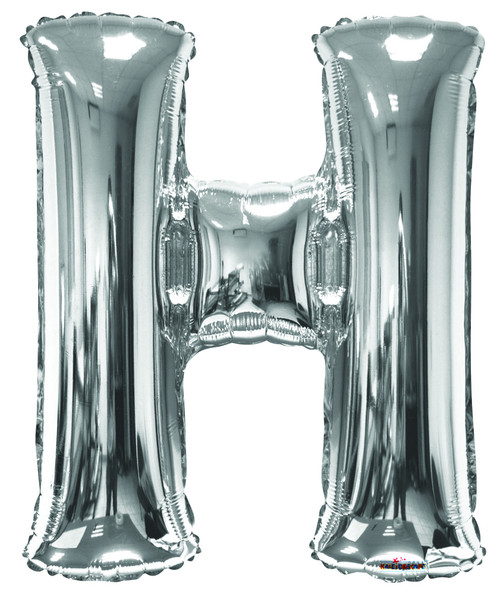 Foil Letter Balloon (34") - H - Silver