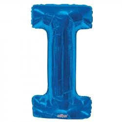 Foil Letter Balloon (34") - I - Blue