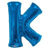 Foil Letter Balloon (34") - K - Blue