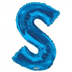 Foil Letter Balloon (34") - S - Blue