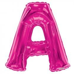 Foil Letter Balloon (34") - A - Pink