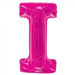 Foil Letter Balloon (34") - I - Pink
