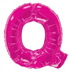 Foil Letter Balloon (34") - Q - Pink