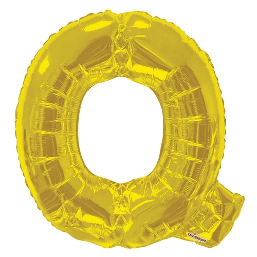 Foil Letter Balloon (34") - Q - Gold