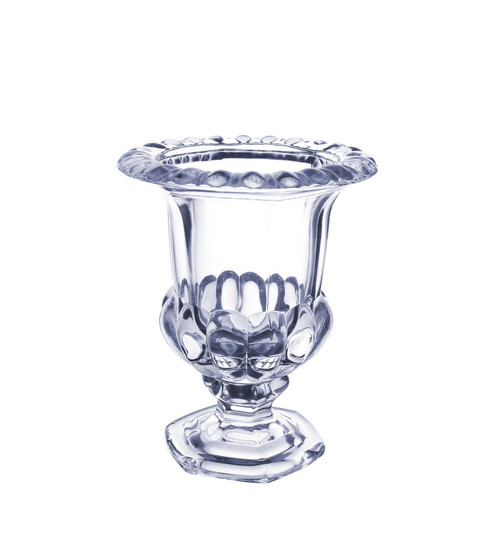 Urn - Georgian Glass Vase - Clear (22cm)