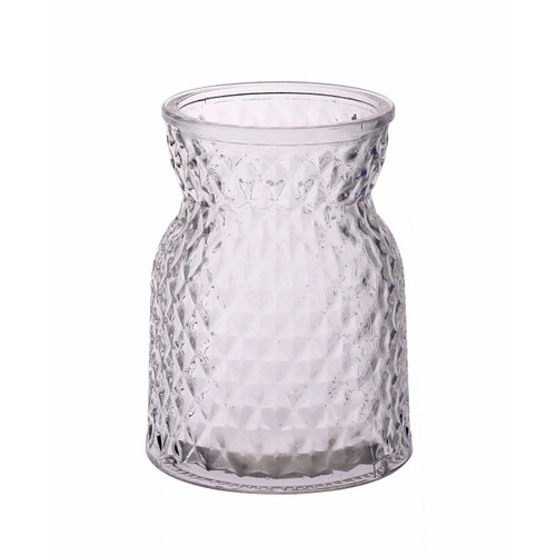 Hand Tie Glass Vase - Meadow - Clear (13.5cm)
