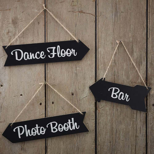 Decorative Sign - Wedding Chalkboard Arrows