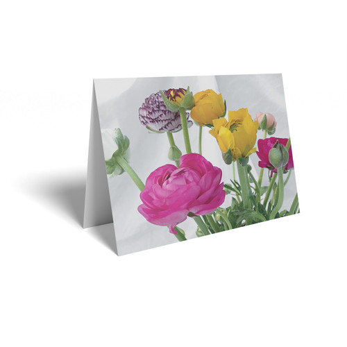 Folded Message Cards (Flower Care Info) - Ranunculus