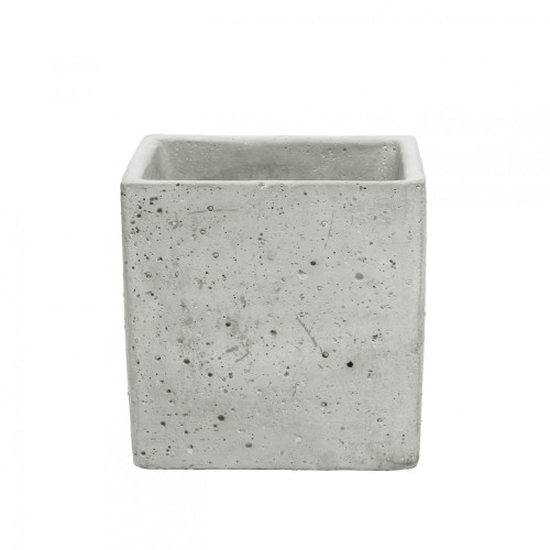 Cement Pot - Cube (12cm Cube)