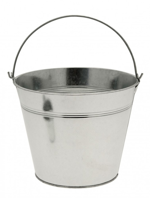 Galvanised Bucket - Silver (15.5cm H)
