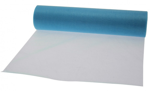 Organza Fabric Roll (Soft) - Blue Light (25m)