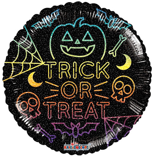 Foil Balloon - Halloween Trick or Treat (18"/45cm)