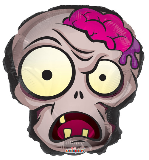 Foil Balloon - Halloween Shape Zombie Head (18"/45cm)
