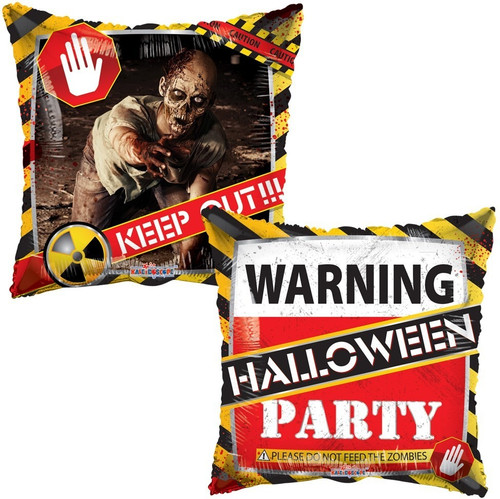 Foil Balloon - Halloween Zombie Party (18"/45cm)
