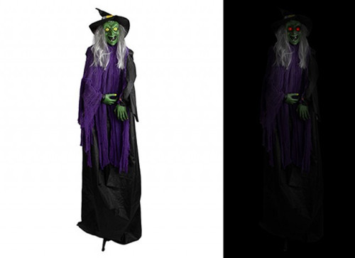 Halloween Animated Witch Ghost (6ft) - Motion Activated