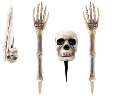 Halloween Decoration - Staked Buried Skeleton Set