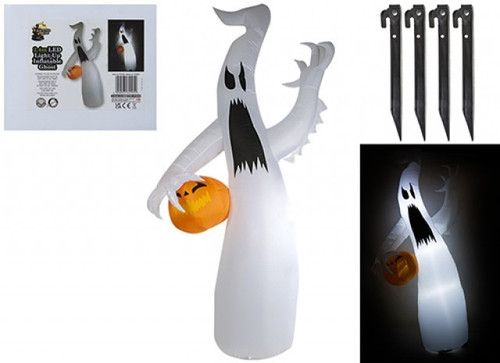 Halloween Inflatable Decoration - Light Up Ghost (8ft)