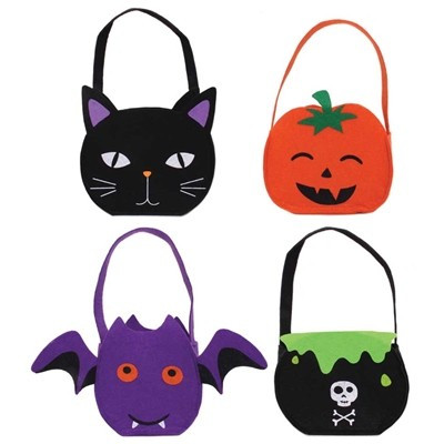 Halloween Treat Bag - Felt Spooky Shape (Assorted Designs)