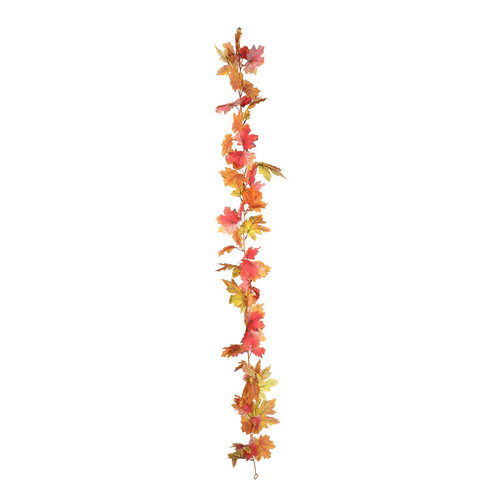 Essential Autumn Leaf Maple Garland - Orange/Yellow (170cm)