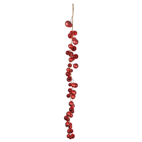 Garland - Baubles Red (180cm)