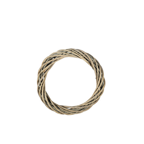 30cm (12″) Wreath Ring - Unpeeled Willow Grey/White Wash