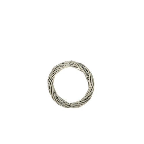 20cm (8″) Wreath Ring - Unpeeled Willow Grey/White Wash