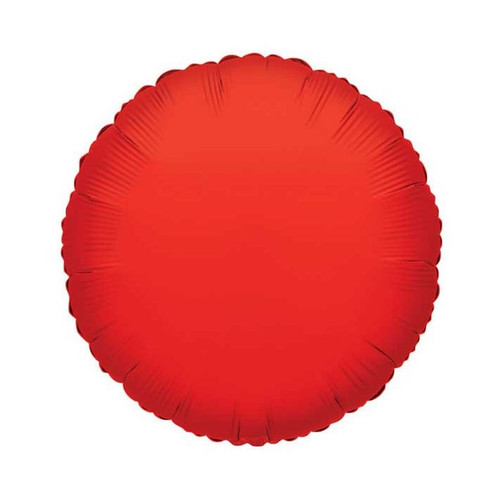 Foil Balloon - Plain Red Circle (18"/45cm)