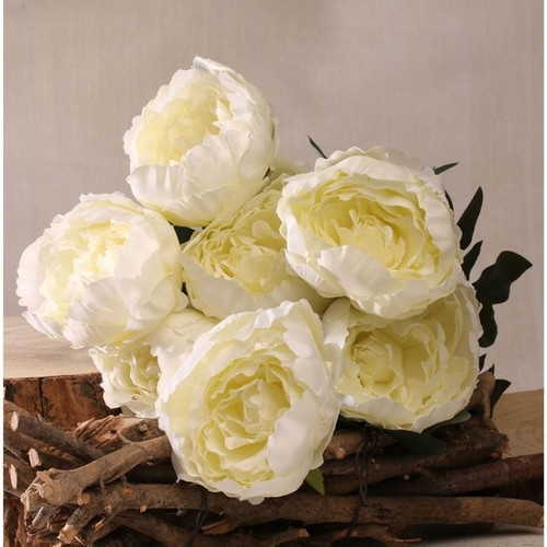 Peonies (Cream King Bunch) - Artificial Flowers Collection