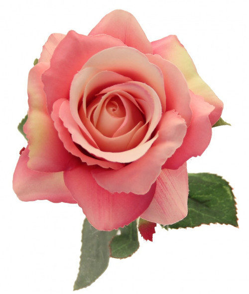 Rose (Short Stem) Fuchsia Pink - Artificial Flowers Collection