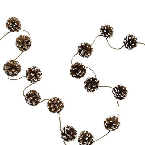 Garland - Snow Tipped Pine Cone (200cm)
