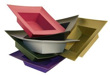 Floral Foam Bowl - Square Designer (Black)