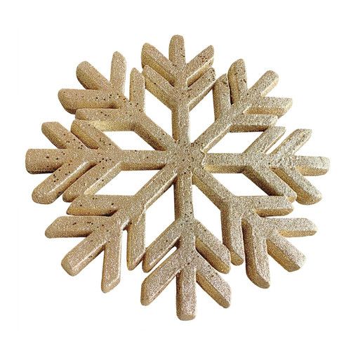 Hanging Decoration - Glitter Snowflake Gold (45cm)