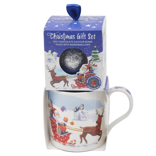 Christmas Mug & Chocolate Bomb Set - Winter Wonderland