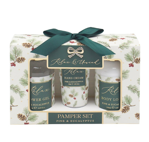 Pamper Gift - Pine & Eucalyptus Toiletries Set
