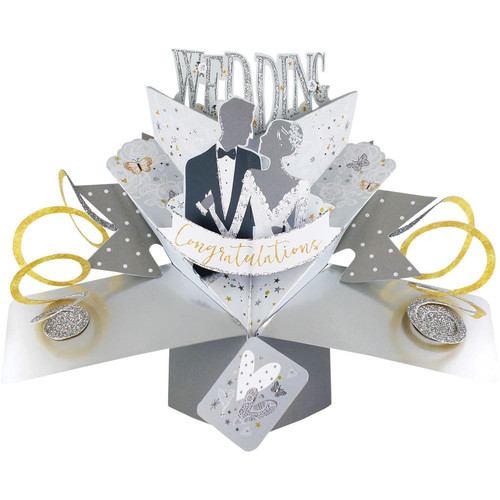 3D Pop Up Card by Second Nature - Card Pop Up Wedding