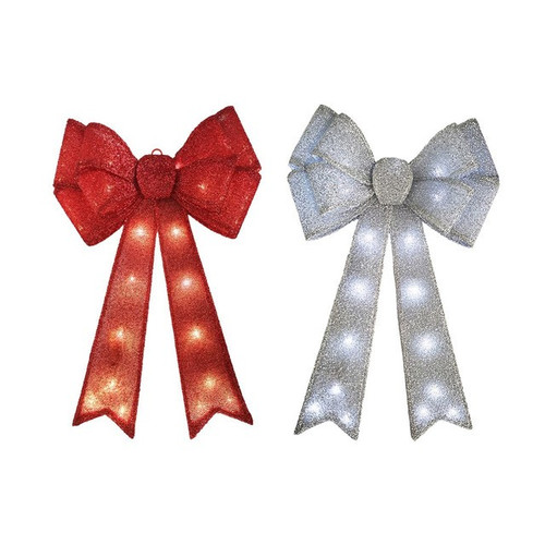 LED Lights - Door Bow (50cm H) (Assorted Designs)