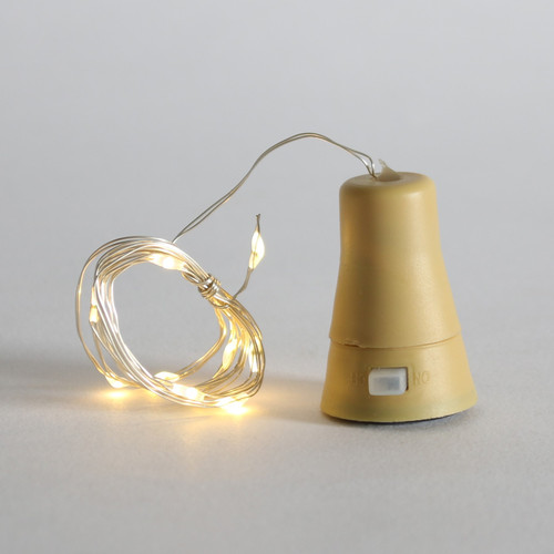 LED Lights - Solar Powered Bottle Light - Warm White (10 Bulbs)