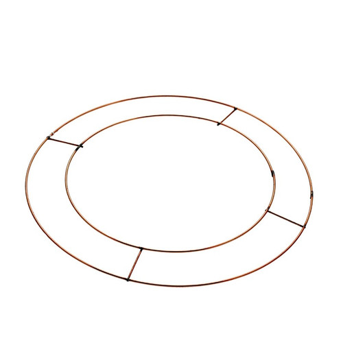 Flat Copper Wire Wreath Frames - Rings 16" (40.5cm)