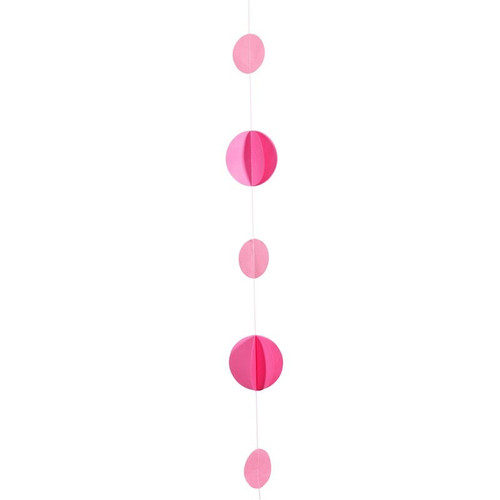 Balloon Decoration - Balloon Tail Pink Circles