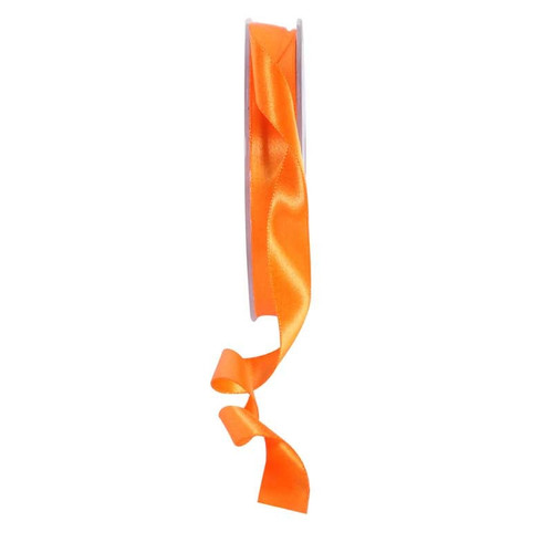 15mm Satin Double Faced Ribbon - Orange