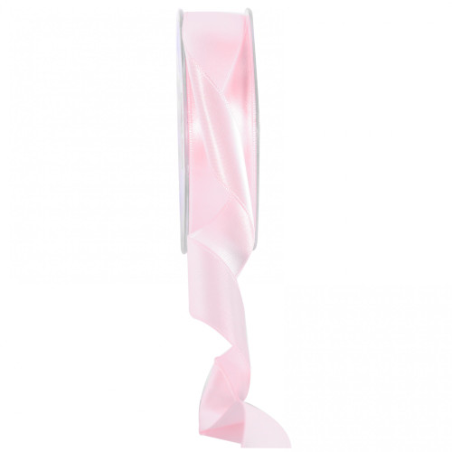 25mm Satin Double Faced Ribbon - Pink (Light)